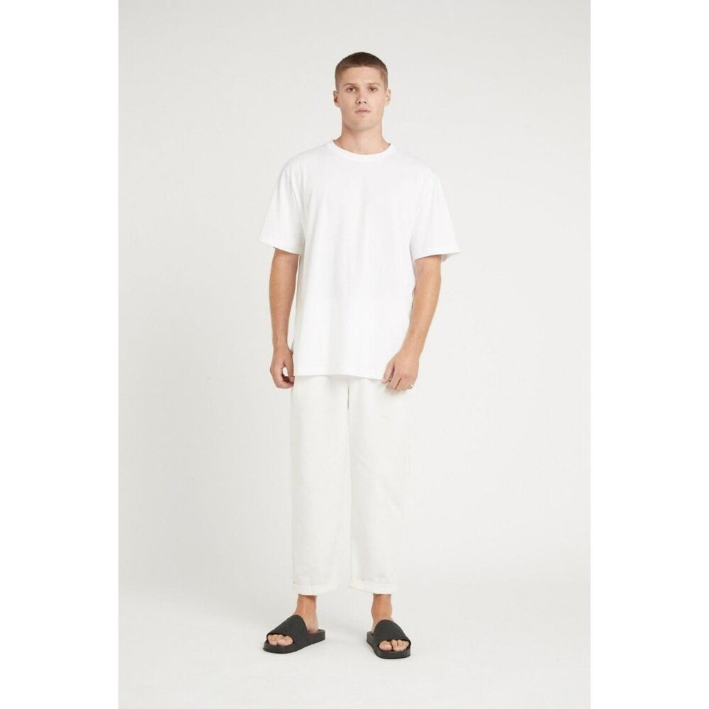 Sir The Label Men's White Ivory Mikkah Pant Pleated Fit Pants, Size 32, NWT!